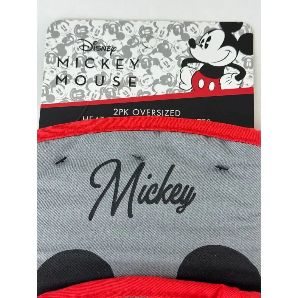 Lot Disney 1 set Mickey Minnie Oven Mitts 1 set Mickey Mouse Dishtowels NEW